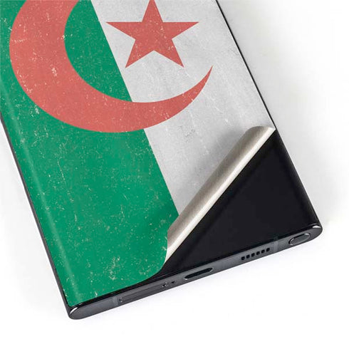 Algeria Flag Distressed Galaxy S22 Ultra Skin